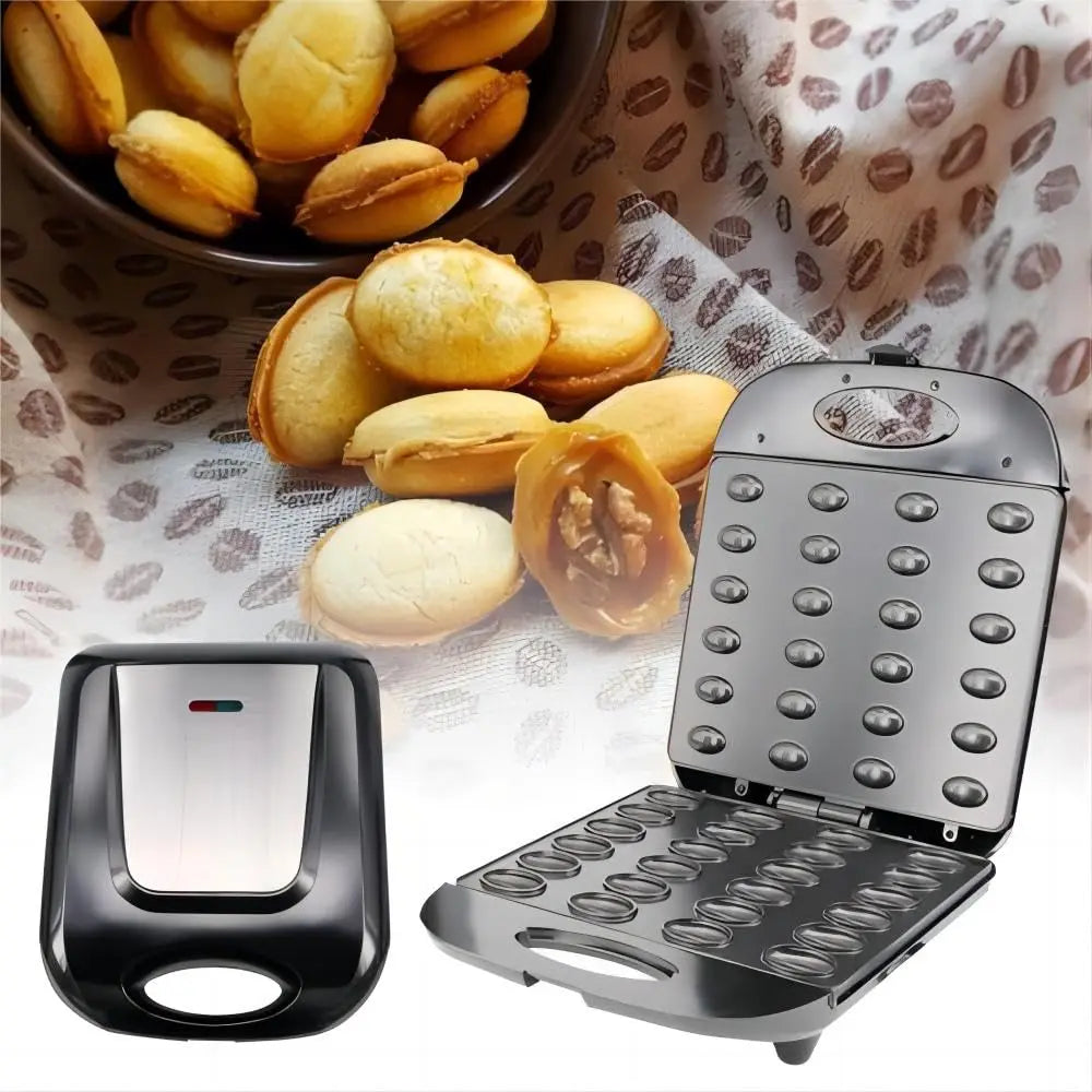 Walnut Cookie Maker, Non-Stick Double Sided Walnut Cookie, Electric Maker