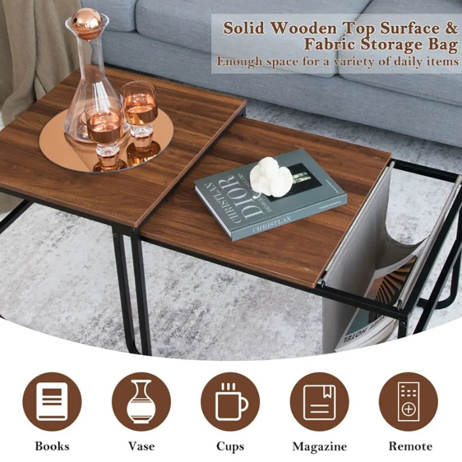 Coffee Tables with Side Pocket