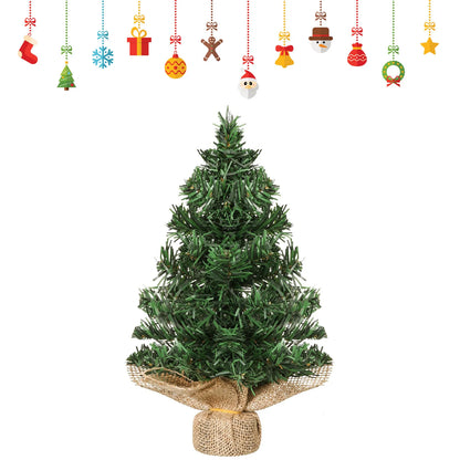 Small Decorated Christmas Tree Lightweight and Portable Cute Design