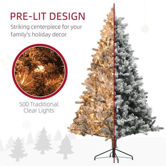 7.5ft Artificial Christmas Tree - Green Holiday Decoration for Home & Office