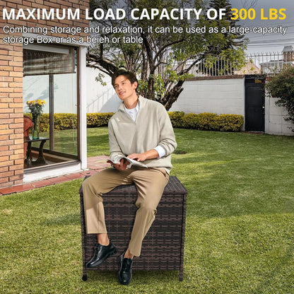 80 Gallon Outdoor Deck Box With Lockable Lid