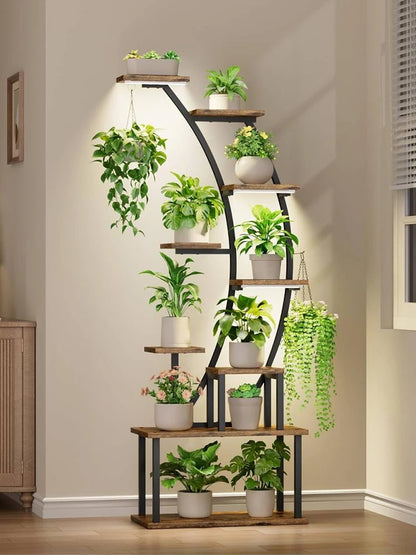 Plant Stand Indoor with Grow Lights