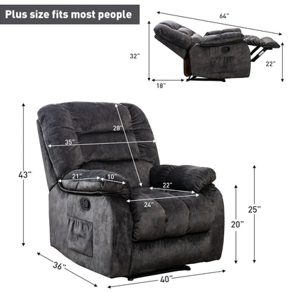 Manual Body Massage With Heating Function Sofa Chair Comfortable Elderly Chair Functional Chair With Storage Bag