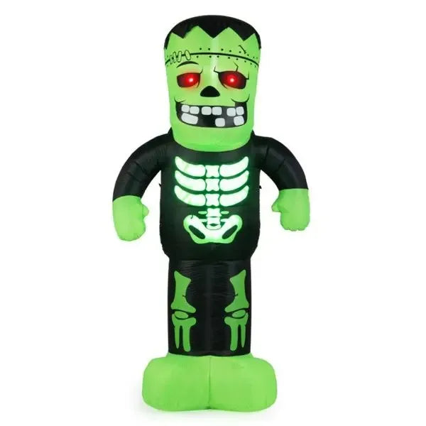 LED-Lit Inflatable Frankenstein Waterproof Outdoor Halloween Decor with Stakes/Ropes