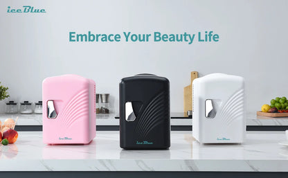 iceBlue Retro Mini Fridge  for Home Car
