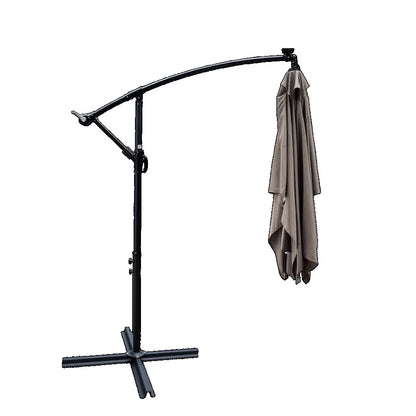 Rectangle 2x3M Outdoor Patio Umbrella Solar Powered LED Lighted