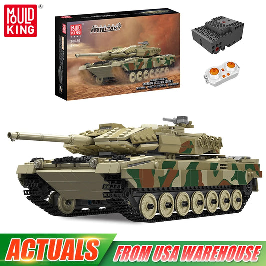 tank toy Technical The APP&RC Leopard 2 Tank Building Block Assembly Tank Brick Set Kids Christmas Gift