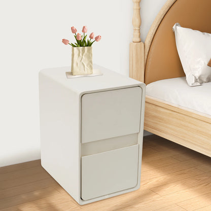 Modern Bedside Cabinet, Nightstand Storage Cabinet for The Bedroom, Side Table with 2-drawers, House Furnishings