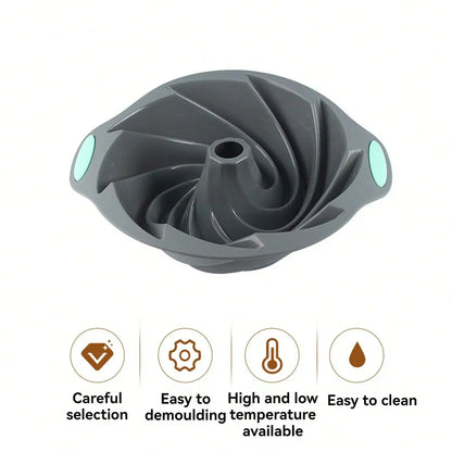 Silicone Cake Pan, Non-Stick Silicone Cake Mold