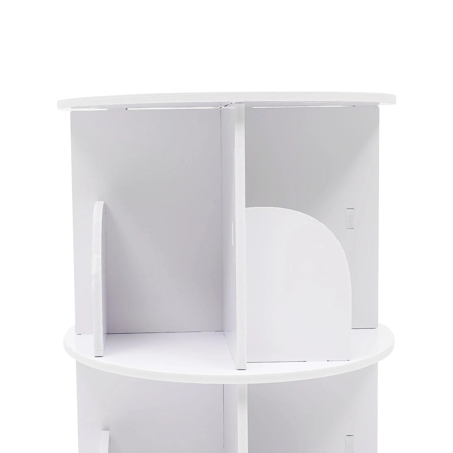 2-Tier Rotating Bookshelf: Stylish Design,