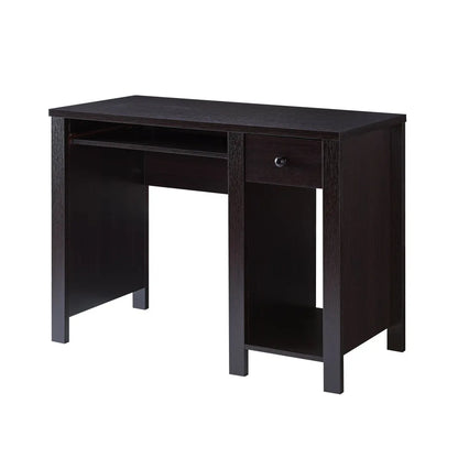 Student desk with hutch home office desk 39"W Compact desk Writing Desk Laptop Desk Red Cocoa Espresso One drawer Keyboard Drawer