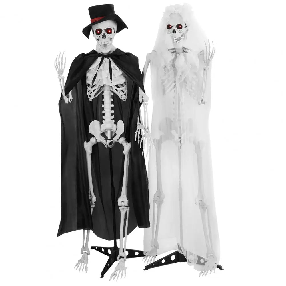 Halloween Bride Groom Skeleton, Simulated Skeleton with Movable Joints