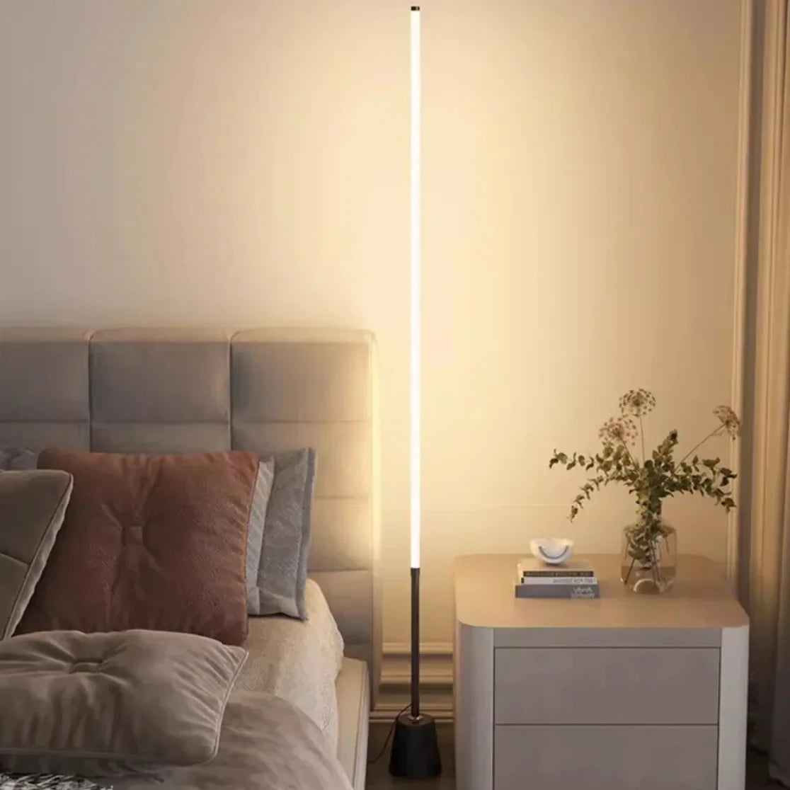 Dimmable Corner Floor Lamp Remote 100cm Stand Smart LED Mood Light for Bedroom Nordic Home Decor Interior Lighting