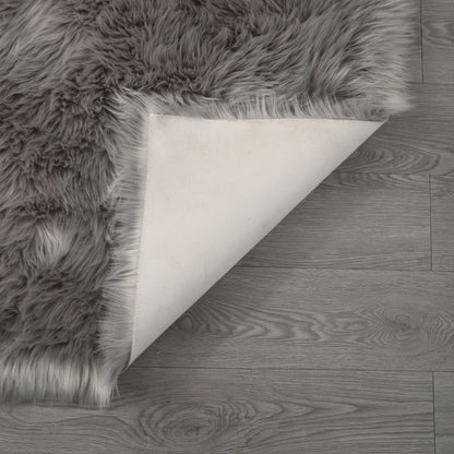 Faux Fur Sheepskin Area Rug Bedroom Blanket Living Room