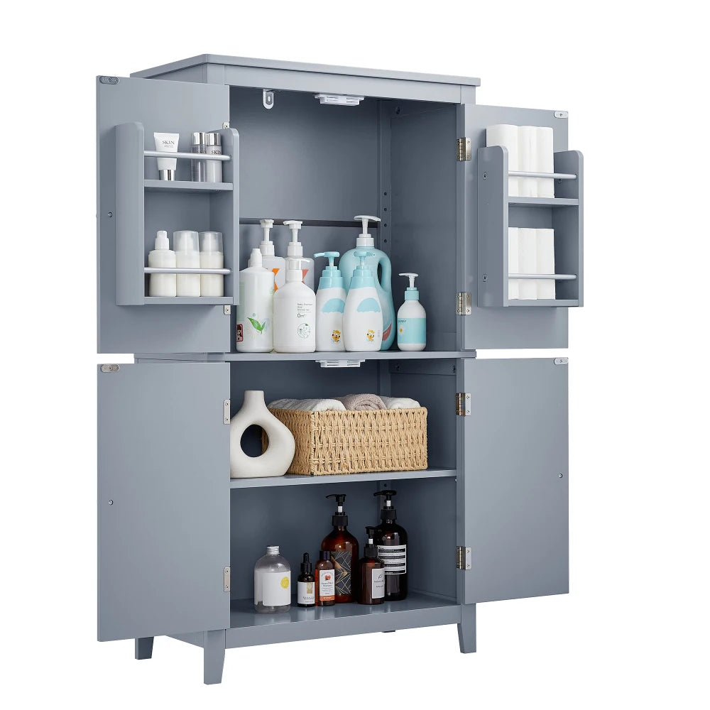 Elegant Bathroom Floor Storage Cabinet