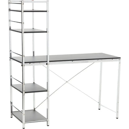 ACME Elvis Computer Desk in Black & Chrome