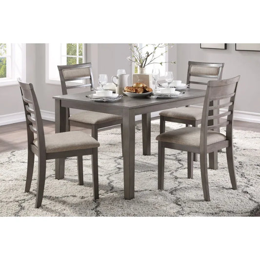 Dining Set Table and 4 Side Chairs S