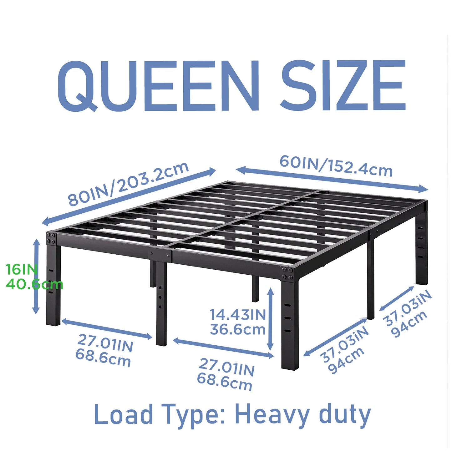 Iron frame bed  Single/double bed
