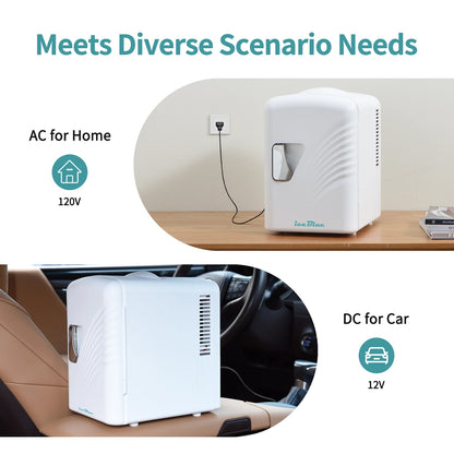 iceBlue Retro Mini Fridge  for Home Car
