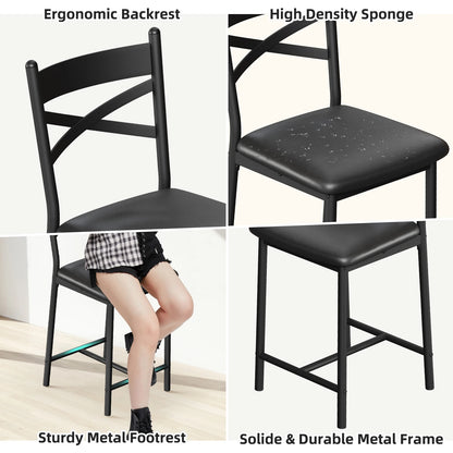 Bar Table and Chairs Storage Shelves