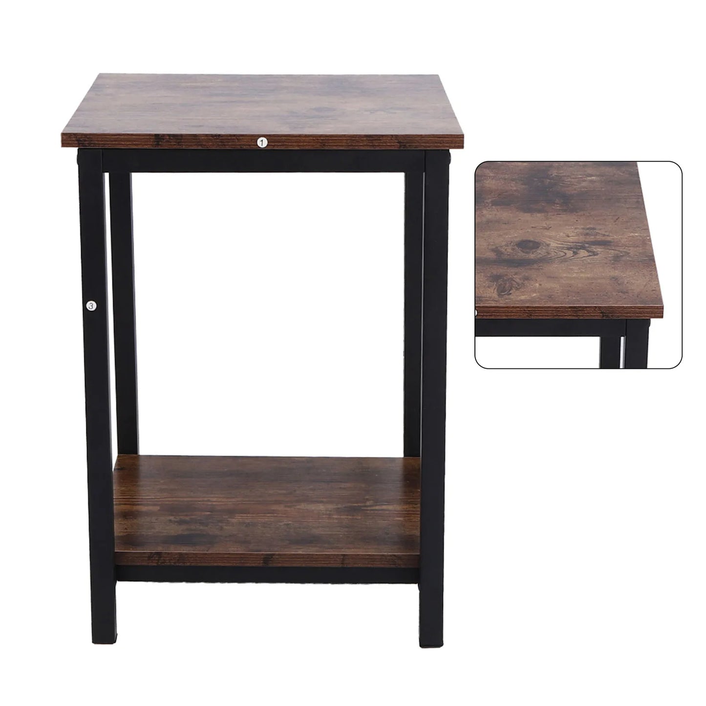 Living Room Desk Simple Double Layer Storage Cabinet Coffee End Table