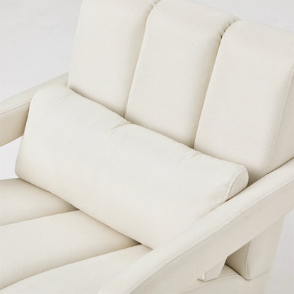 Modern cushioned chairs with pillows, comfortable and breathable, versatile for living rooms and bedrooms