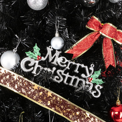 6ft 1600 Branches PVC Christmas Tree Black