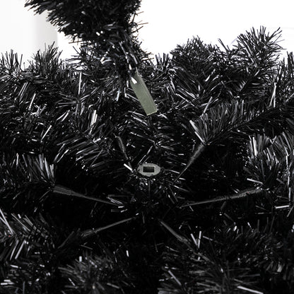 6ft 1600 Branches PVC Christmas Tree Black