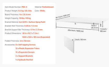 Wall Mounted Folding Table Drop Leaf