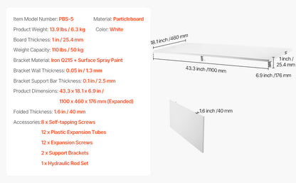 Wall Mounted Folding Table Drop Leaf