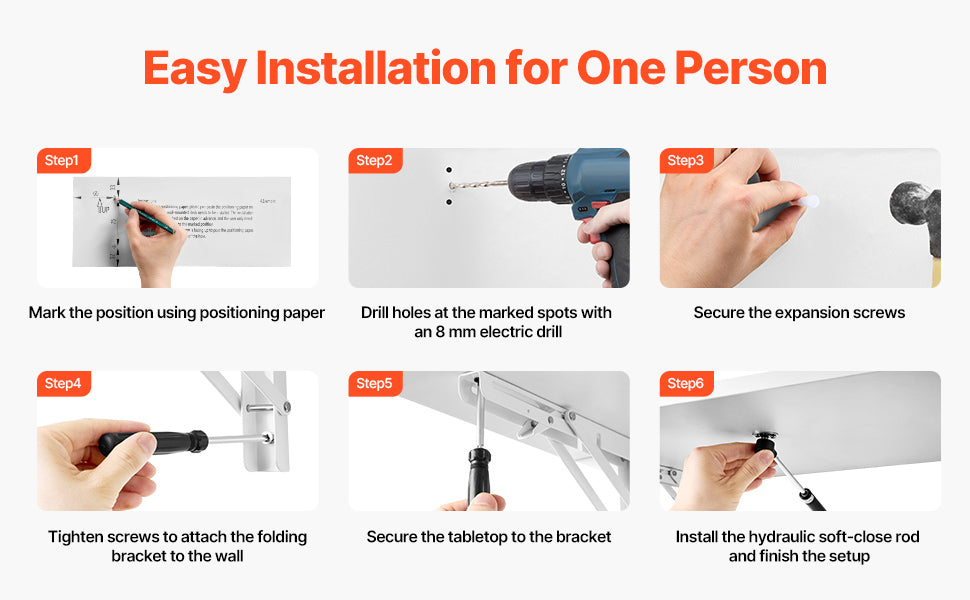 Wall Mounted Folding Table Drop Leaf