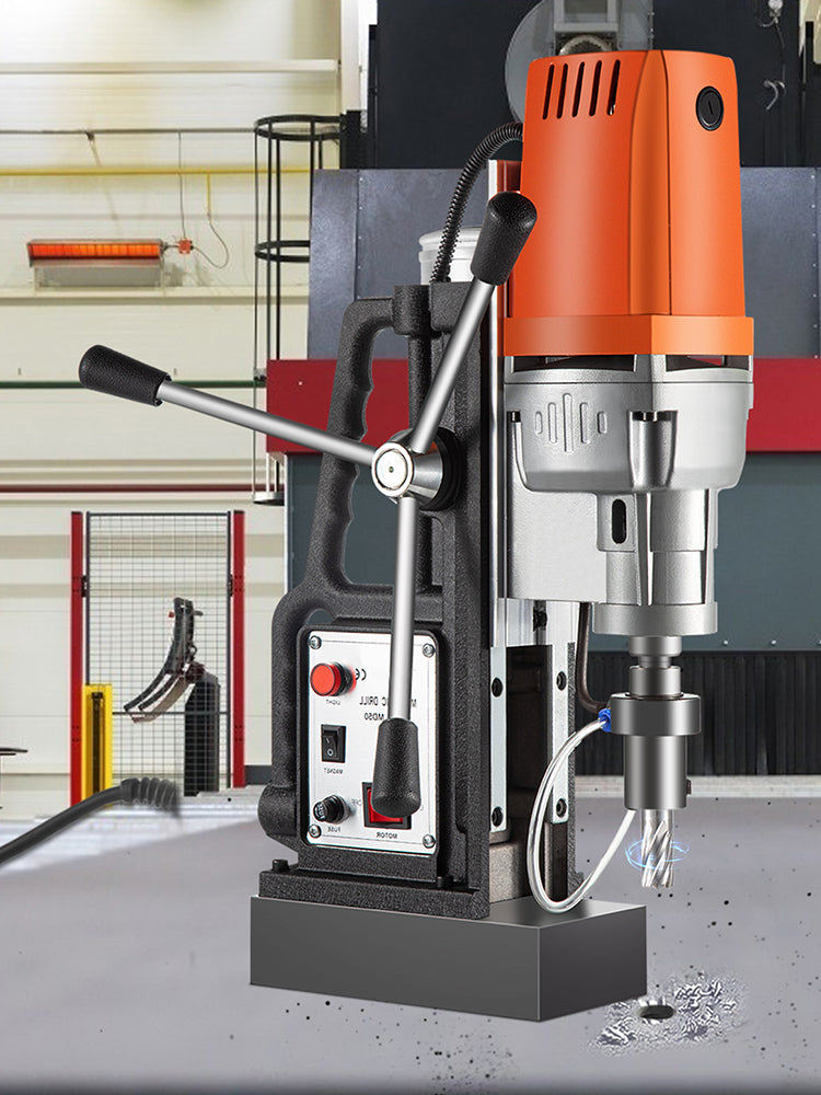 Magnetic Drill Press Kit 1680W Electric Bench Drilling Machine 2900LBS Magnet with HSS Annular Cutter Bits